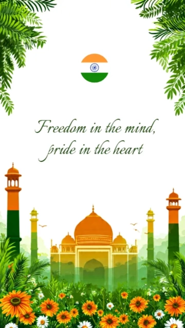 Free India Republic Day Typography Wallpaper Template to Edit Online