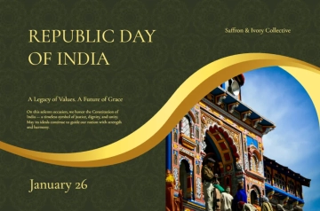 Free Elegant India Republic Day Banner Template to Edit Online