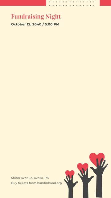 Free Charity Event Snapchat Geofilter Template to Edit Online