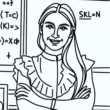 Free Teacher Bold Line Photo to Cartoon to Edit Online