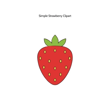Free Simple Strawberry Vector Clipart (PNG, SVG) to Edit Online