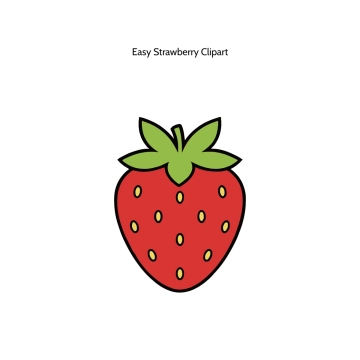 Free Easy Strawberry Vector Clipart (PNG, SVG) to Edit Online
