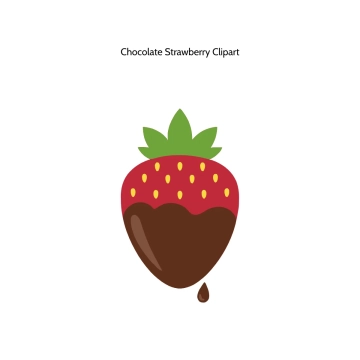 Free Chocolate Strawberry Vector Clipart (PNG, SVG) to Edit Online