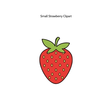 Free Small Strawberry Vector Clipart (PNG, SVG) to Edit Online