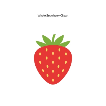 Free Whole Strawberry Vector Clipart (PNG, SVG) to Edit Online