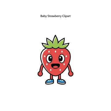 Free Baby Strawberry Vector Clipart (PNG, SVG) to Edit Online