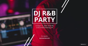 Free Dj Event Facebook Post Template to Edit Online
