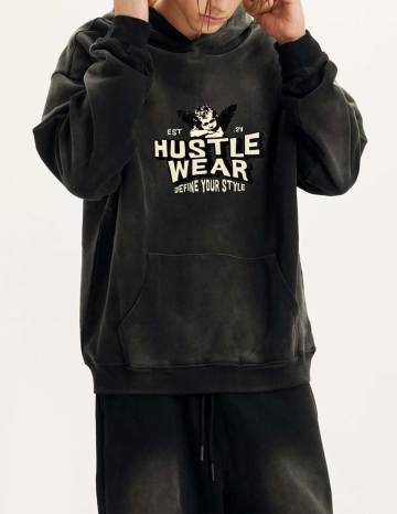 Free Aesthetic Streetwear Sweatshirt Mockup Template to Edit Online