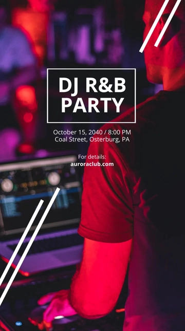 Free Dj Event Snapchat Geofilter Template to Edit Online