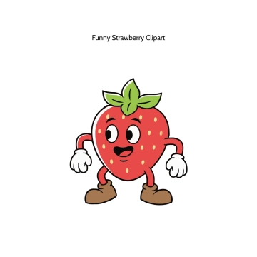 Free Funny Strawberry Vector Clipart (PNG, SVG) to Edit Online