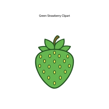Free Green Strawberry Vector Clipart (PNG, SVG) to Edit Online