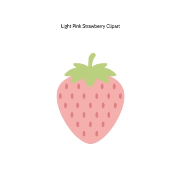 Free Light Pink Strawberry Vector Clipart (PNG, SVG) to Edit Online