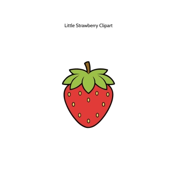 Free Little Strawberry Vector Clipart (PNG, SVG) to Edit Online