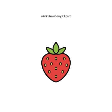 Free Mini Strawberry Vector Clipart (PNG, SVG) to Edit Online