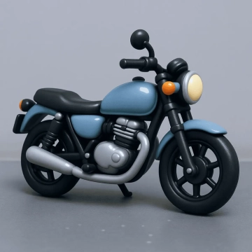 Free Motorbike Vinyl Toy Photo to Cartoon to Edit Online