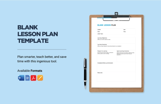 Blank Lesson Plan Template