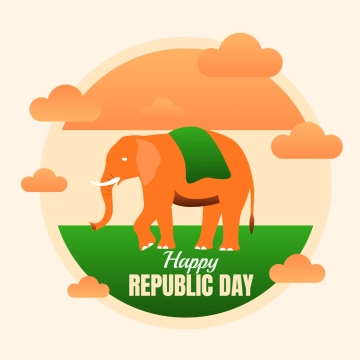 Free Elephant India Republic Day Clipart Templates to Edit Online