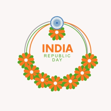 Free Flower India Republic Day Clipart Templates to Edit Online