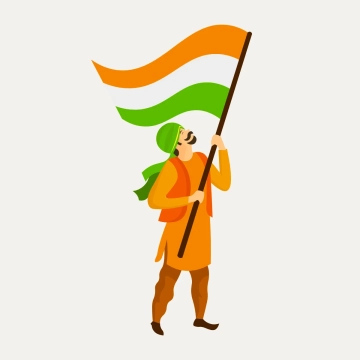 Free India Man Republic Day Clipart Templates to Edit Online