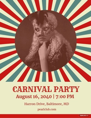 Carnival Party Flyer Template