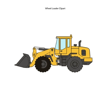 Free Wheel Loader Clipart Template to Edit Online