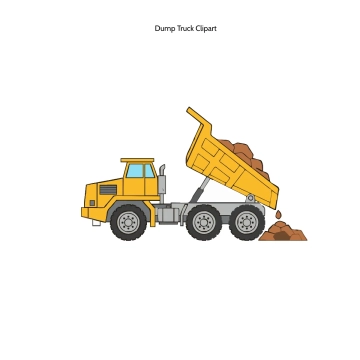 Free Dump Truck Clipart Template to Edit Online