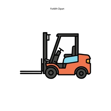 Free Forklift Clipart Template to Edit Online