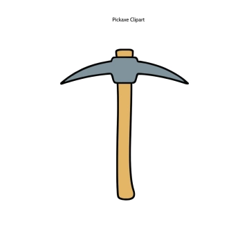 Free Pickaxe Clipart Template to Edit Online
