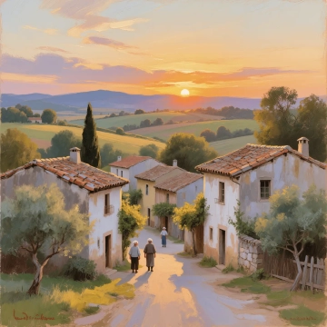 Free Village Art to Edit Online