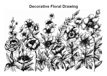 Free Decorative Floral Drawing to Edit Online