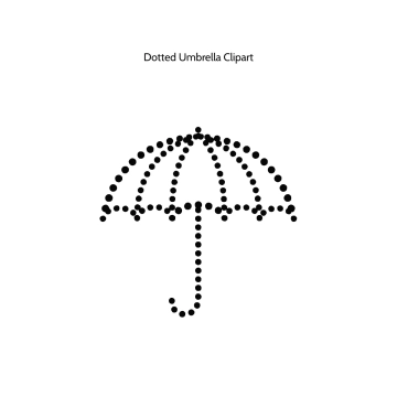 Free Dotted Umbrella Vector Clipart (PNG, SVG) to Edit Online