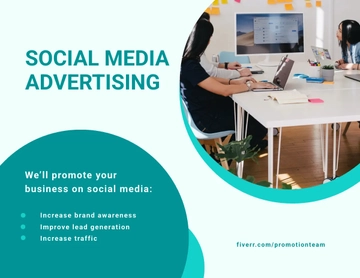 Free Fiverr Social Media Advertising Banner Template to Edit Online