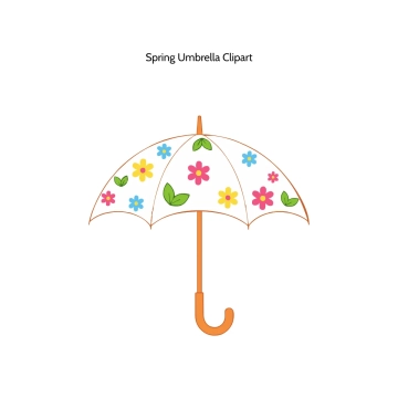 Free Spring Umbrella Vector Clipart (PNG, SVG) to Edit Online