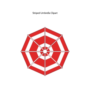 Free Striped Umbrella Vector Clipart (PNG, SVG) to Edit Online