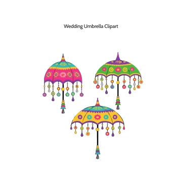 Free Wedding Umbrella Vector Clipart (PNG, SVG) to Edit Online