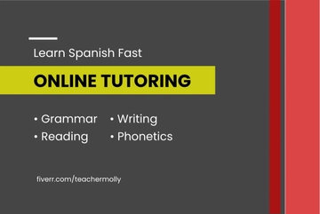 Free Online Tutoring Fiverr Banner Template to Edit Online