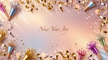 Creative New Year Desktop Wallpaper Template