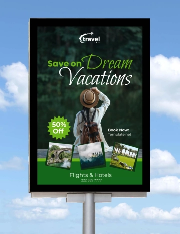 Free Vertical Billboard Design Mockup Template to Edit Online