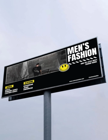 Free Simple Rectangle Billboard Mockup Template to Edit Online