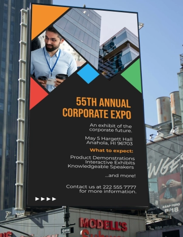 Free Aesthetic Advertisement Billboard Mockup Template to Edit Online