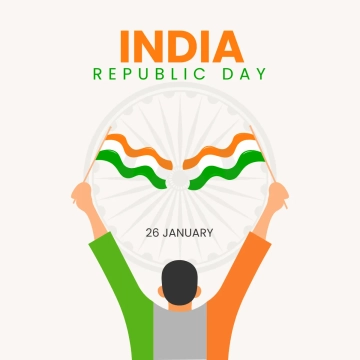 Free India Republic Day with Man Clipart Templates to Edit Online