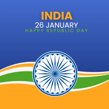 Free Blue India Republic Day Clipart Templates to Edit Online