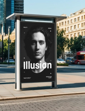 Free Frame Poster Mockup Template to Edit Online