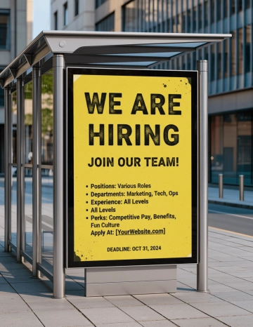 Free Advertisement Poster Mockup Template to Edit Online