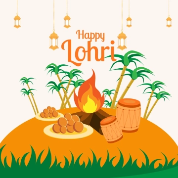 Free Lohri Clip Art Templates to Edit Online