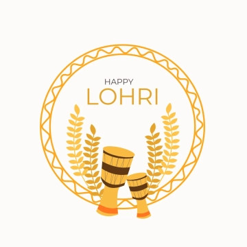 Free Minimalist Lohri Clip Art Templates to Edit Online