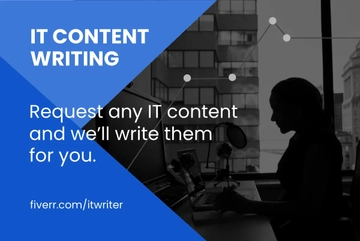 Free IT Fiverr Banner Template to Edit Online