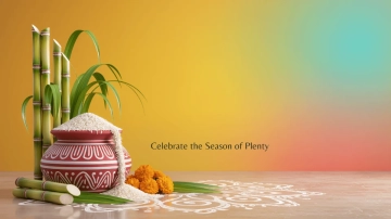 Free Colorful Pongal Background Template to Edit Online