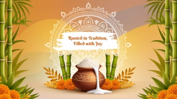 Free Traditional Pongal Background Template to Edit Online