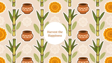 Free Pattern Pongal Background Template to Edit Online